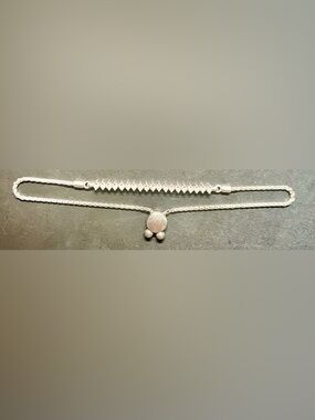 Sterling Silver & Genuine Diamond Bolo Bracelet with an adjustable slider clasp